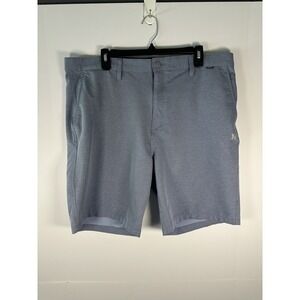 Hurley Walk Shorts Mens 38 Blue 9" Performance Stretch Regular Fit